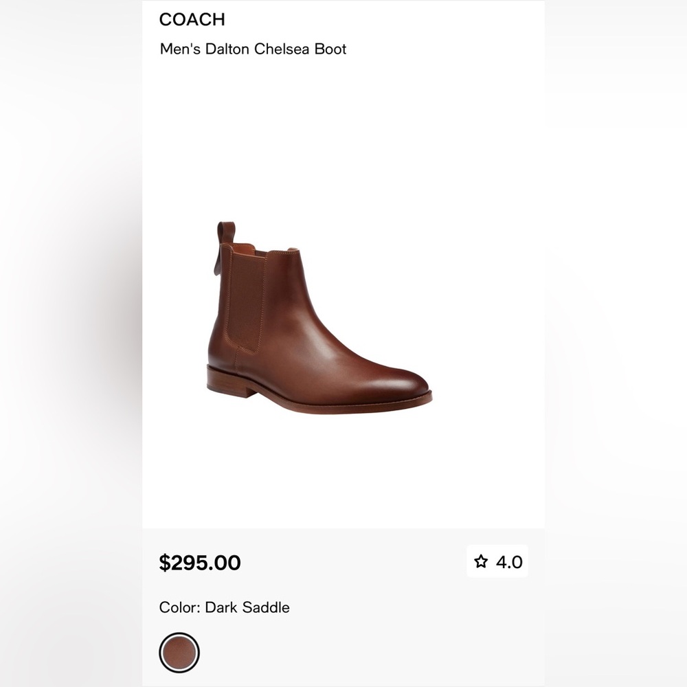 COACH Men's Dalton Chelsea Boot
